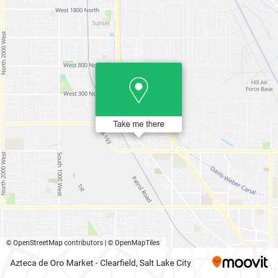 Mapa de Azteca de Oro Market - Clearfield