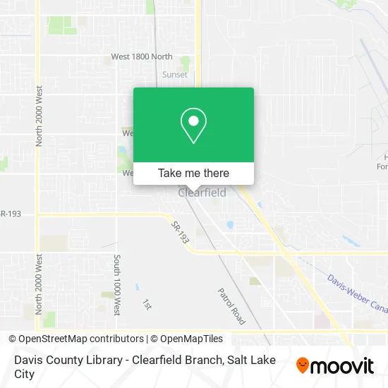 Davis County Library - Clearfield Branch map