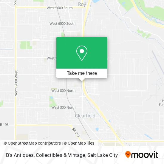 Mapa de B's Antiques, Collectibles & Vintage
