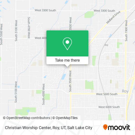 Christian Worship Center, Roy, UT map