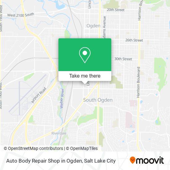 Mapa de Auto Body Repair Shop in Ogden