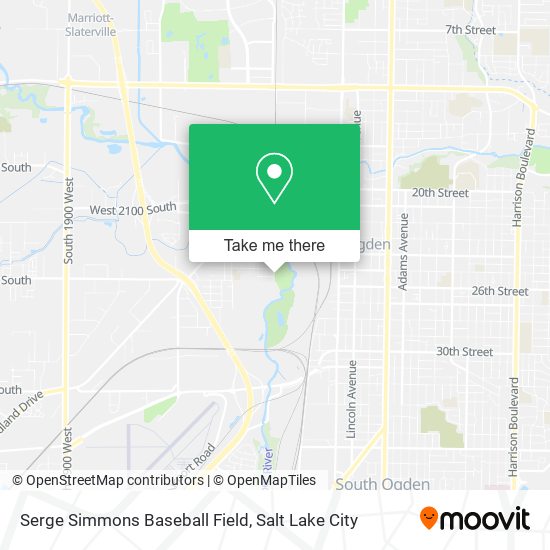 Serge Simmons Baseball Field map