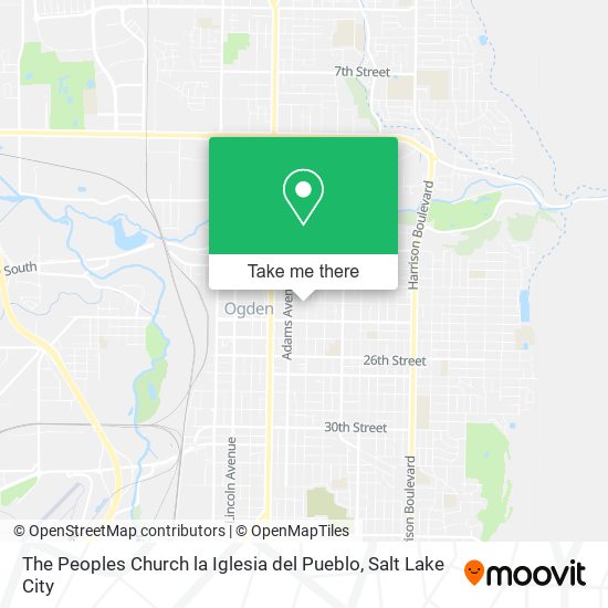 The Peoples Church la Iglesia del Pueblo map