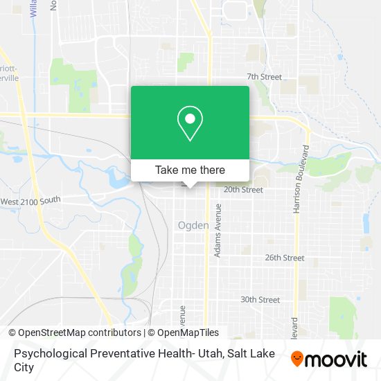 Mapa de Psychological Preventative Health- Utah