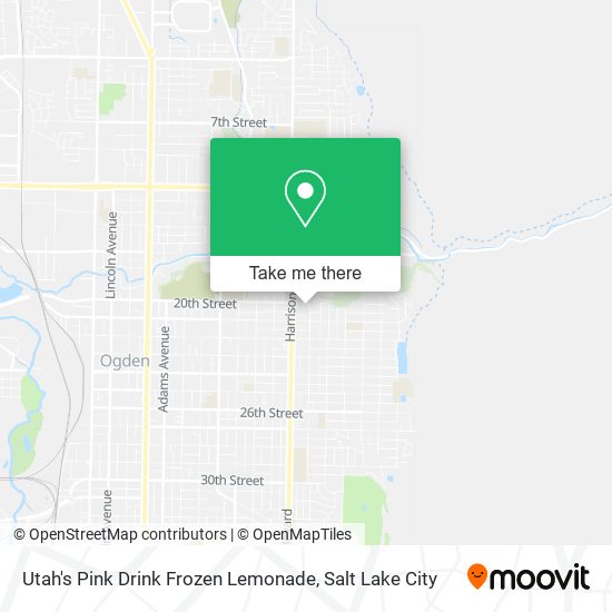 Utah's Pink Drink Frozen Lemonade map