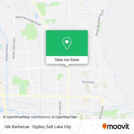 Idk Barbecue - Ogden map