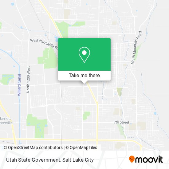 Utah State Government map