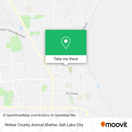 Mapa de Weber County Animal Shelter