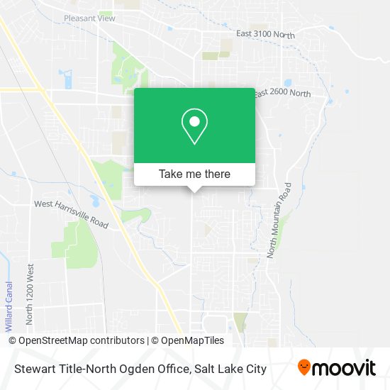 Mapa de Stewart Title-North Ogden Office