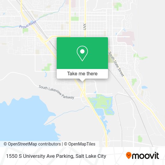 Mapa de 1550 S University Ave Parking