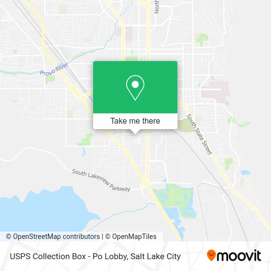 Mapa de USPS Collection Box - Po Lobby