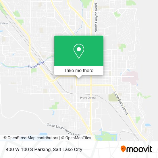 400 W 100 S Parking map