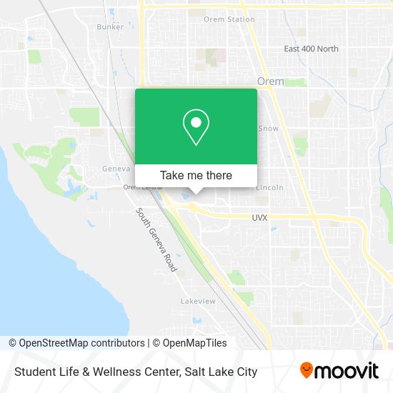 Student Life & Wellness Center map