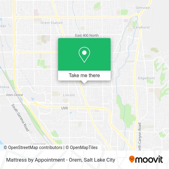 Mapa de Mattress by Appointment - Orem