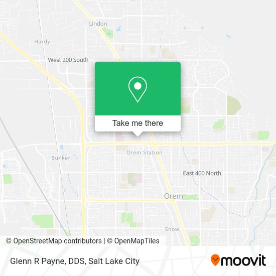 Glenn R Payne, DDS map