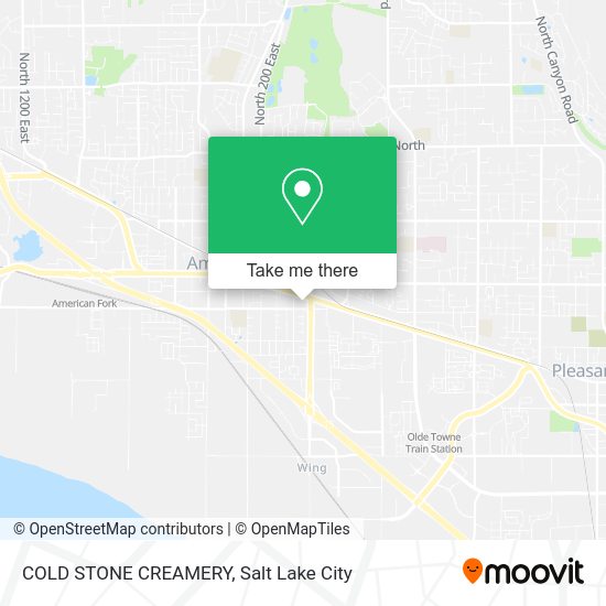 COLD STONE CREAMERY map