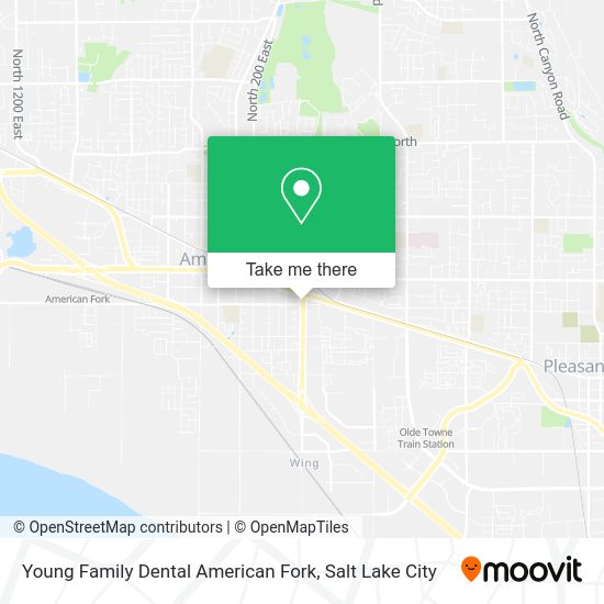 Young Family Dental American Fork map