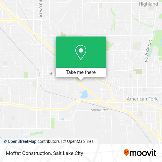 Moffat Construction map