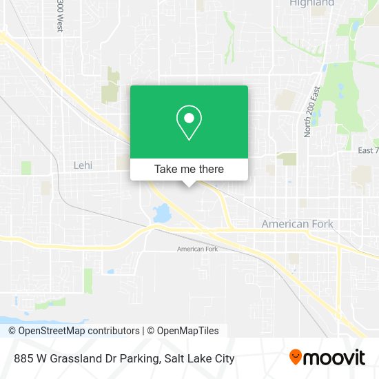 885 W Grassland Dr Parking map