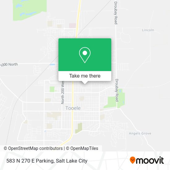 583 N 270 E Parking map