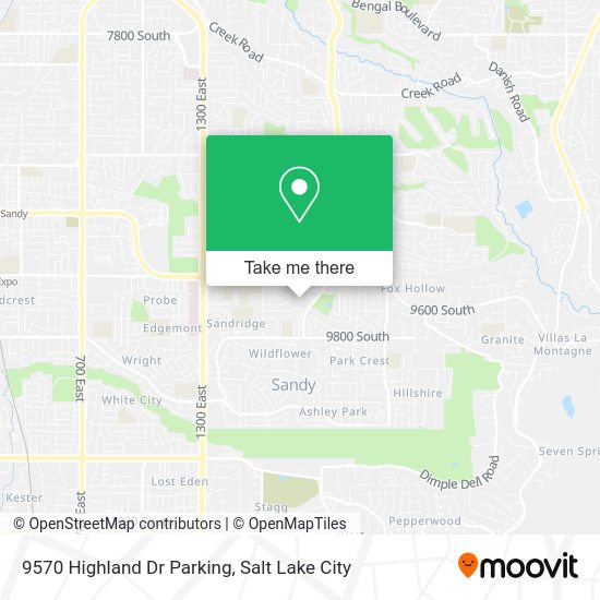 Mapa de 9570 Highland Dr Parking