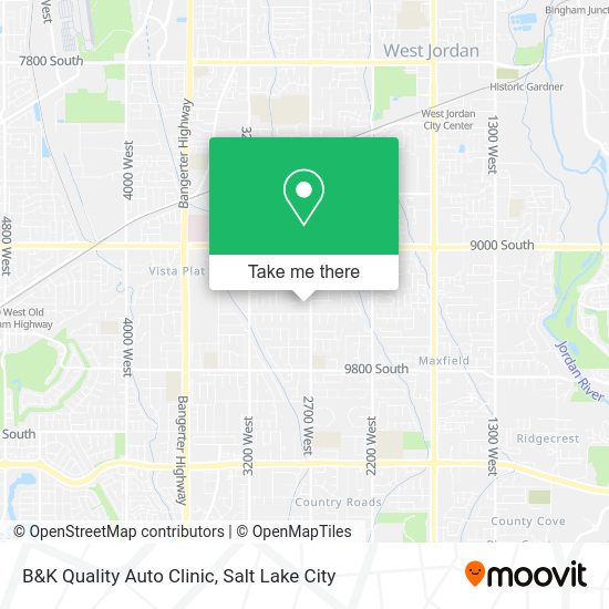 Mapa de B&K Quality Auto Clinic