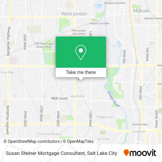 Susan Steiner Mortgage Consultant map