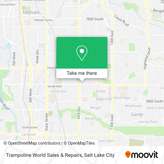 Trampoline World Sales & Repairs map