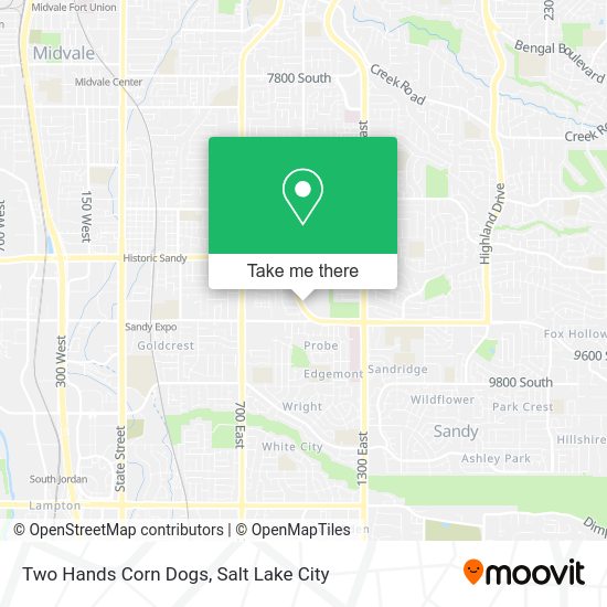 Two Hands Corn Dogs map