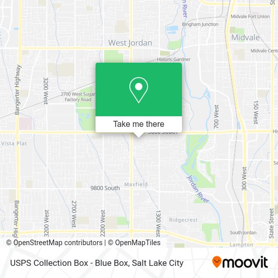 USPS Collection Box - Blue Box map