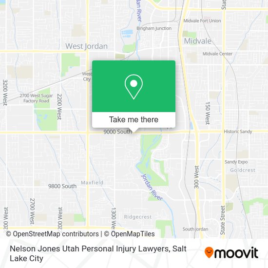 Nelson Jones Utah Personal Injury Lawyers map