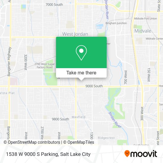 1538 W 9000 S Parking map