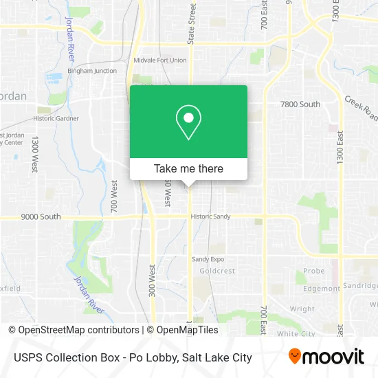 Mapa de USPS Collection Box - Po Lobby