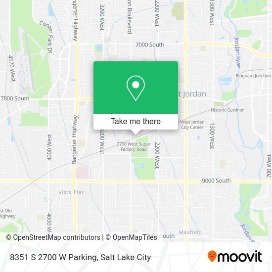 8351 S 2700 W Parking map