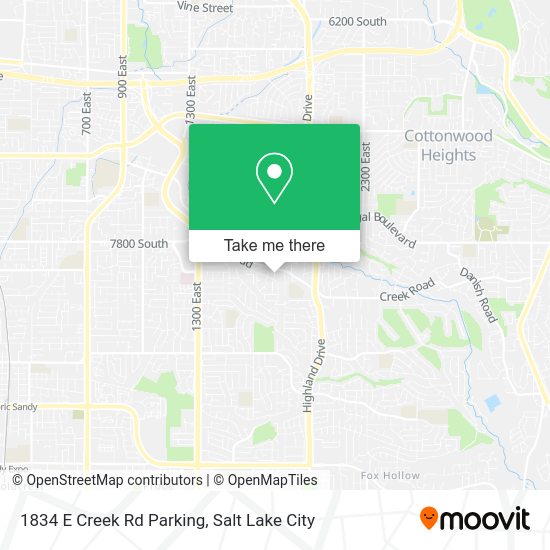 1834 E Creek Rd Parking map