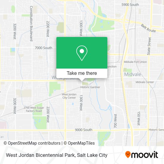 West Jordan Bicentennial Park map
