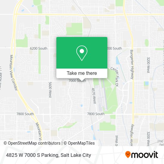 4825 W 7000 S Parking map