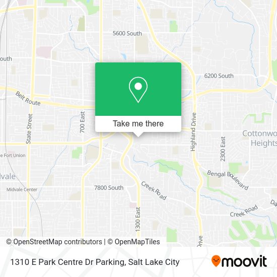 1310 E Park Centre Dr Parking map
