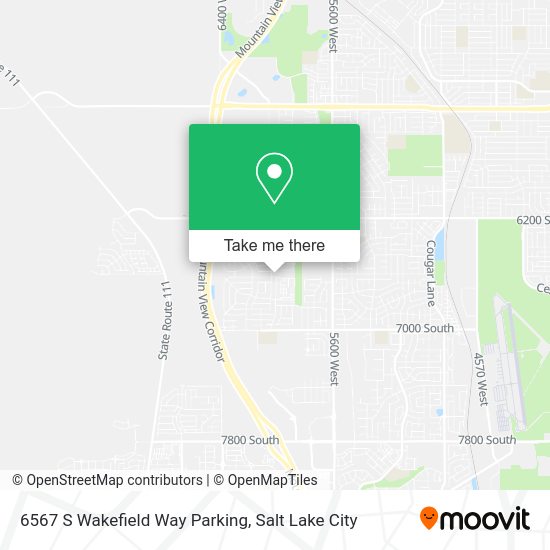 6567 S Wakefield Way Parking map