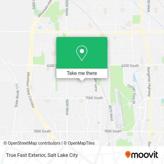 True Fast Exterior map