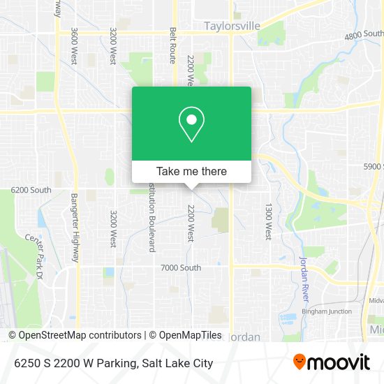 6250 S 2200 W Parking map