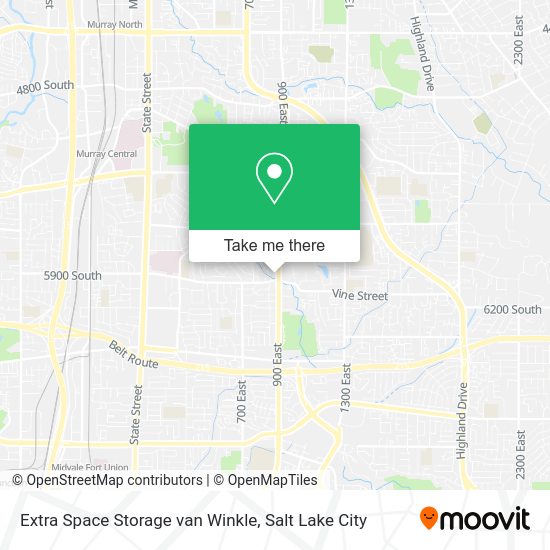 Extra Space Storage van Winkle map