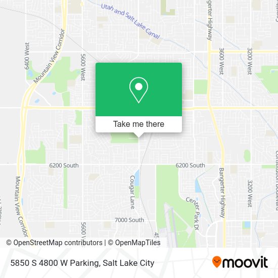 Mapa de 5850 S 4800 W Parking