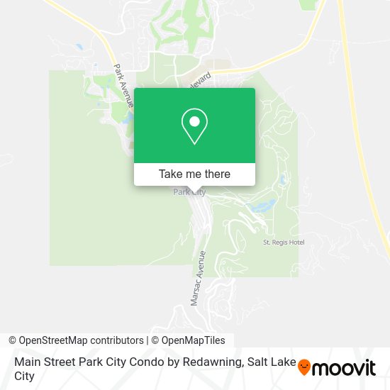 Main Street Park City Condo by Redawning map