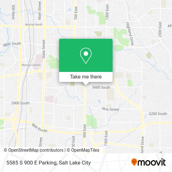 5585 S 900 E Parking map