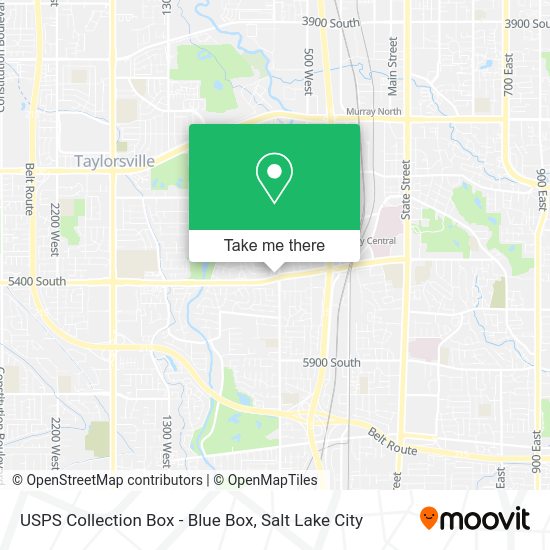 USPS Collection Box - Blue Box map