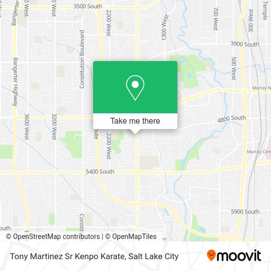 Tony Martinez Sr Kenpo Karate map