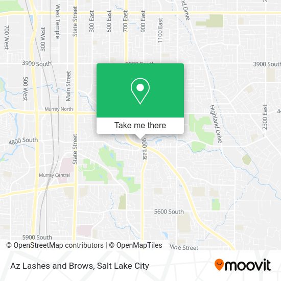 Az Lashes and Brows map