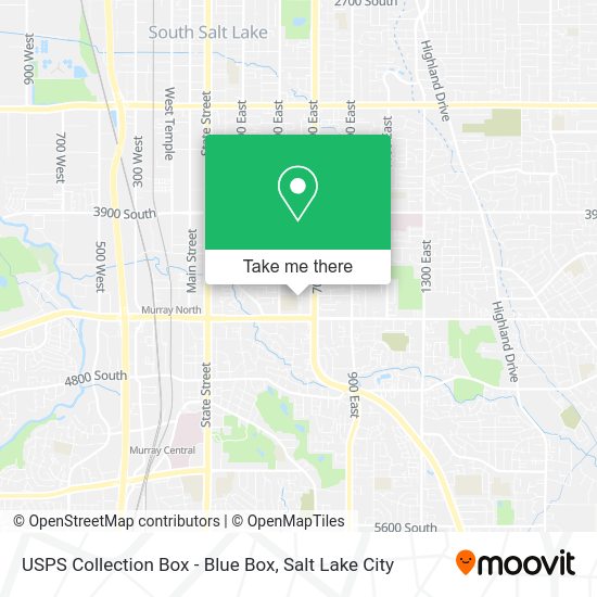 USPS Collection Box - Blue Box map