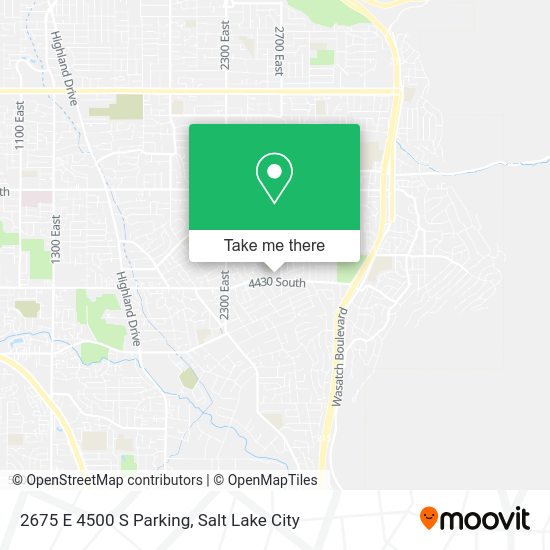 2675 E 4500 S Parking map